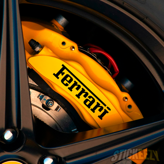 Ferrari Brake Caliper Decals Stickers