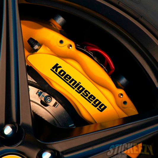 Koenigsegg brake caliper decals stickers