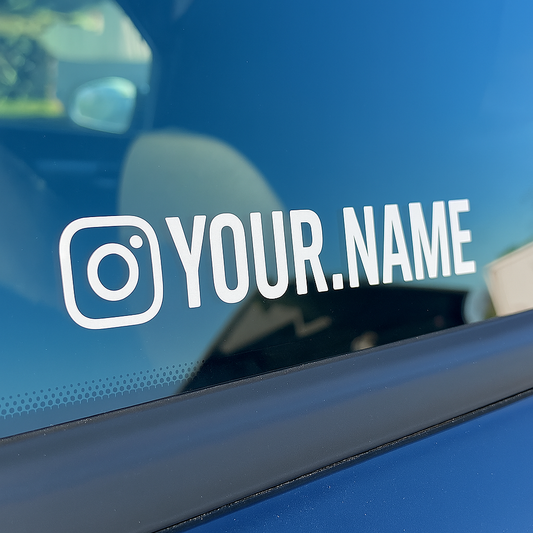 Custom Instagram Nickname Sticker Decal For Car Window