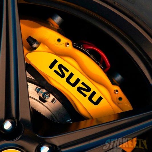 Isuzu brake caliper decals stickers