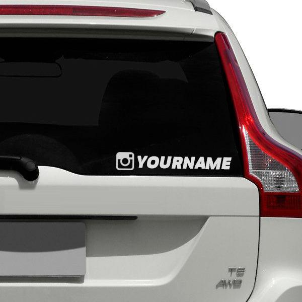 instagram nickname social media username car sticker glass decal