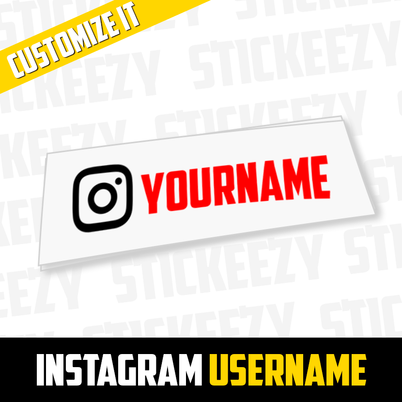 Custom Instagram Nickname Sticker Decal For Car Window