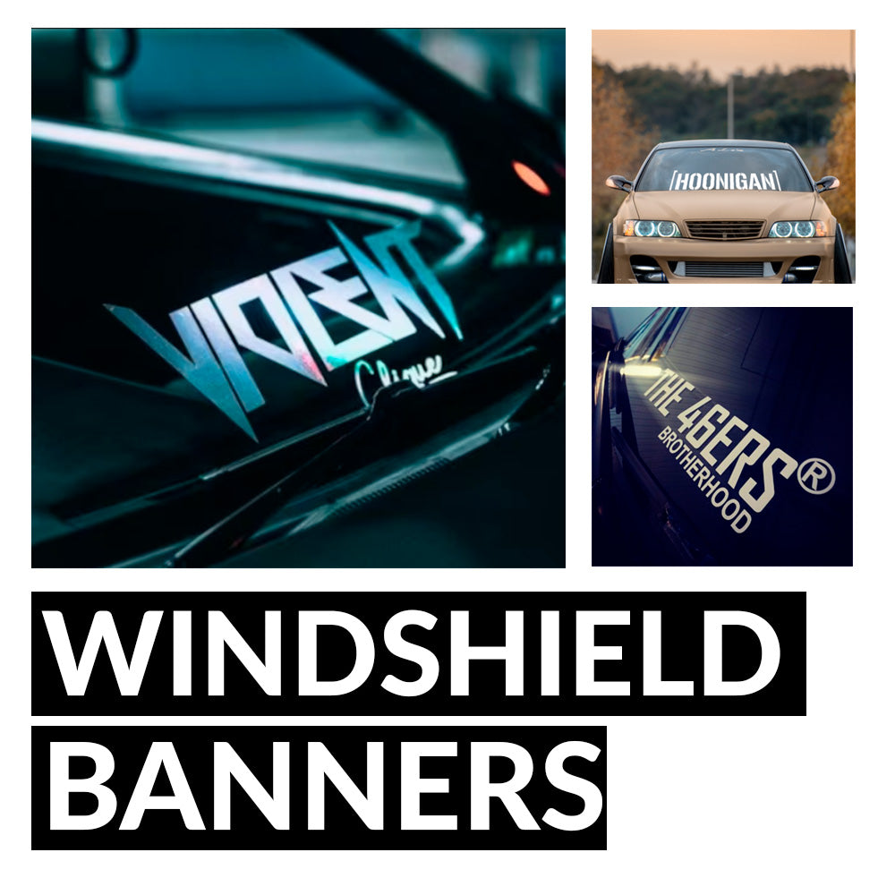 Windshield banners