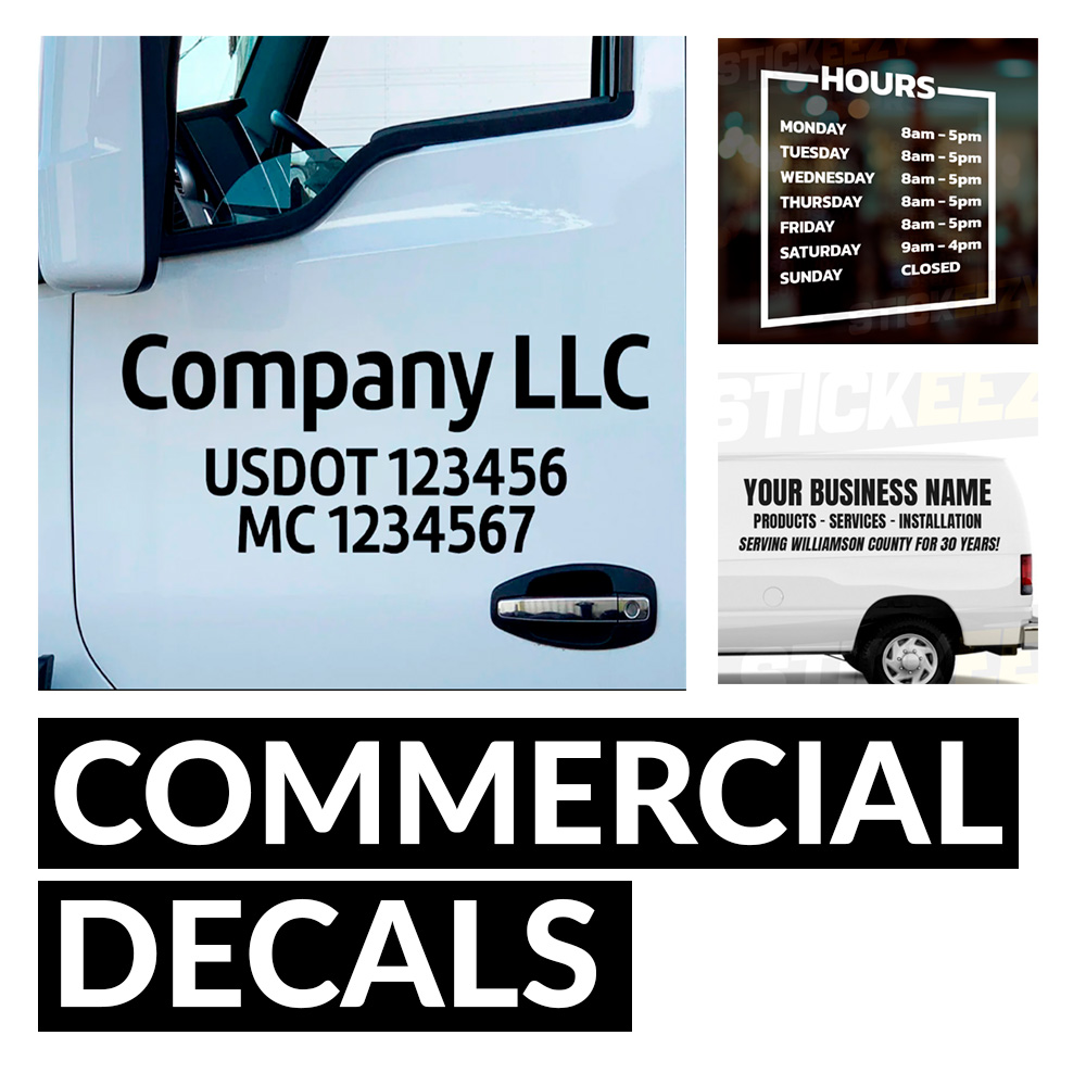 Commercial decals