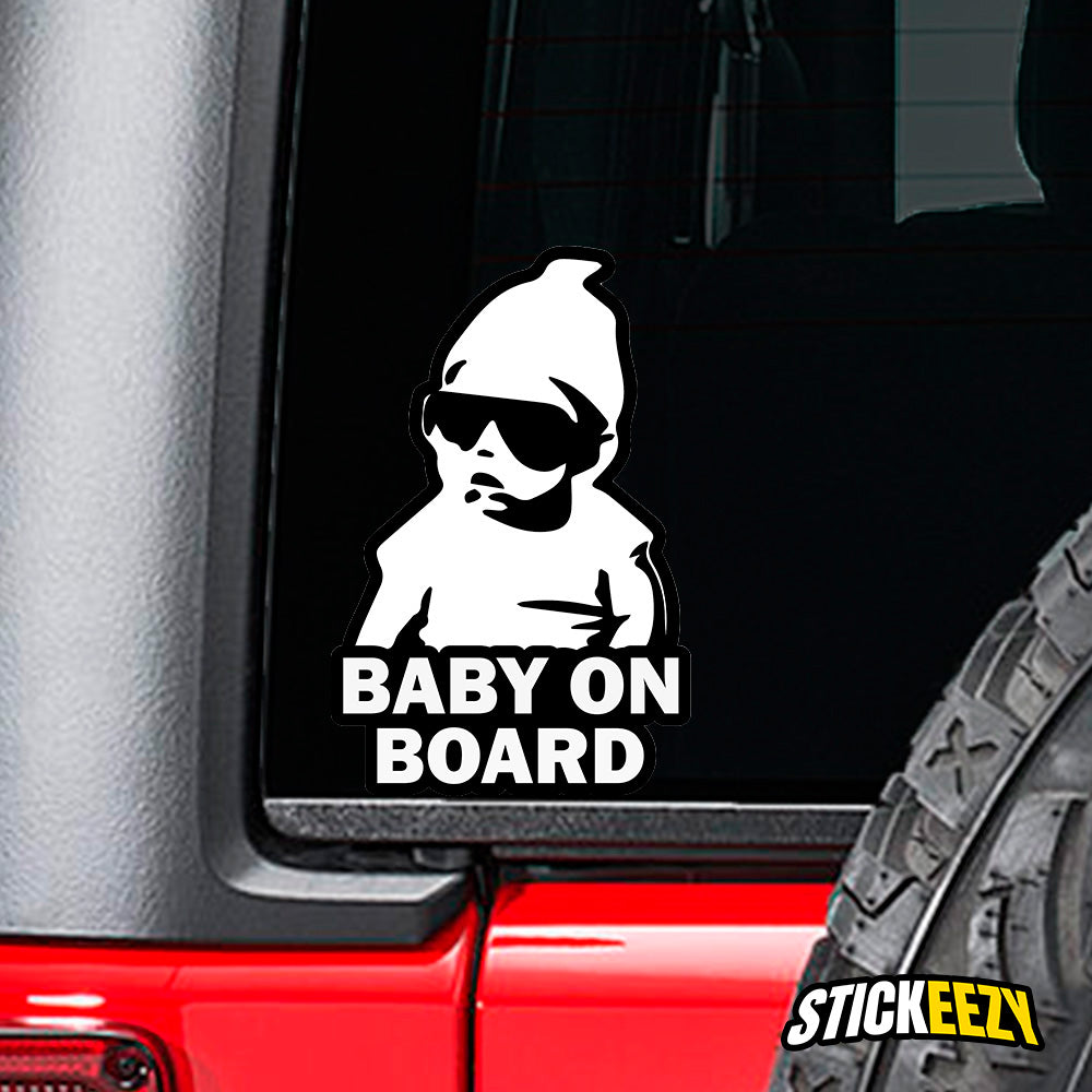 Baby in Car Vinyl Decal | Stickeezy - Stylish and Safe Car Accessories ...