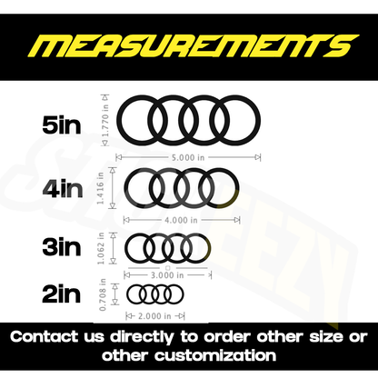 Brake Caliper Decals Performance Vinyl Stickers Fits Audi Models