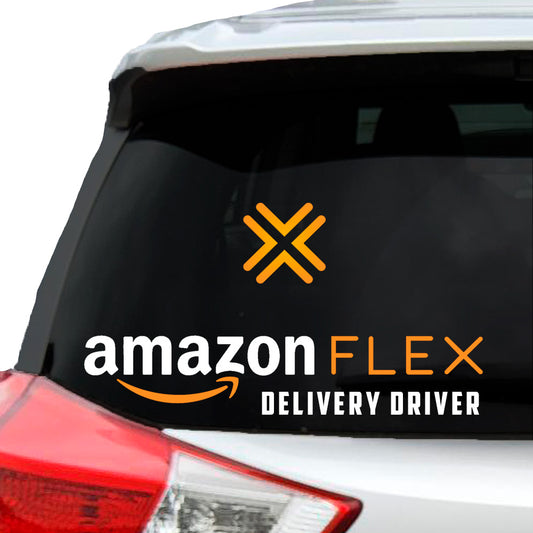 Amazon Flex Delivery Driver Delivery Car Window Sticker Decal