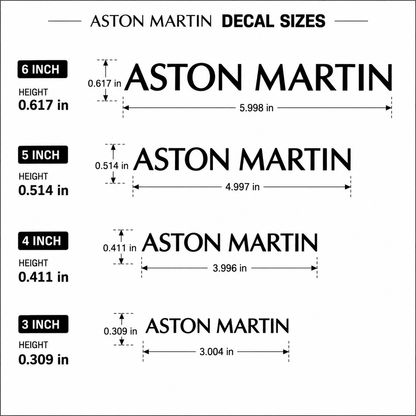 Aston Martin Brake Caliper Stickers | Vinyl Decal Set