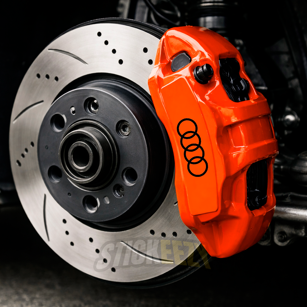 Brake Caliper Decals Performance Vinyl Stickers Fits Audi Models