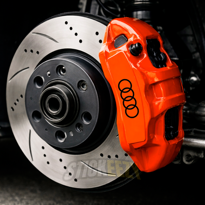 Brake Caliper Decals Performance Vinyl Stickers Fits Audi Models