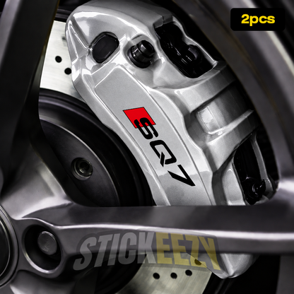 Audi SQ7 brake caliper vinyl lettering set for custom brake restoration and performance SUV wheel detailing