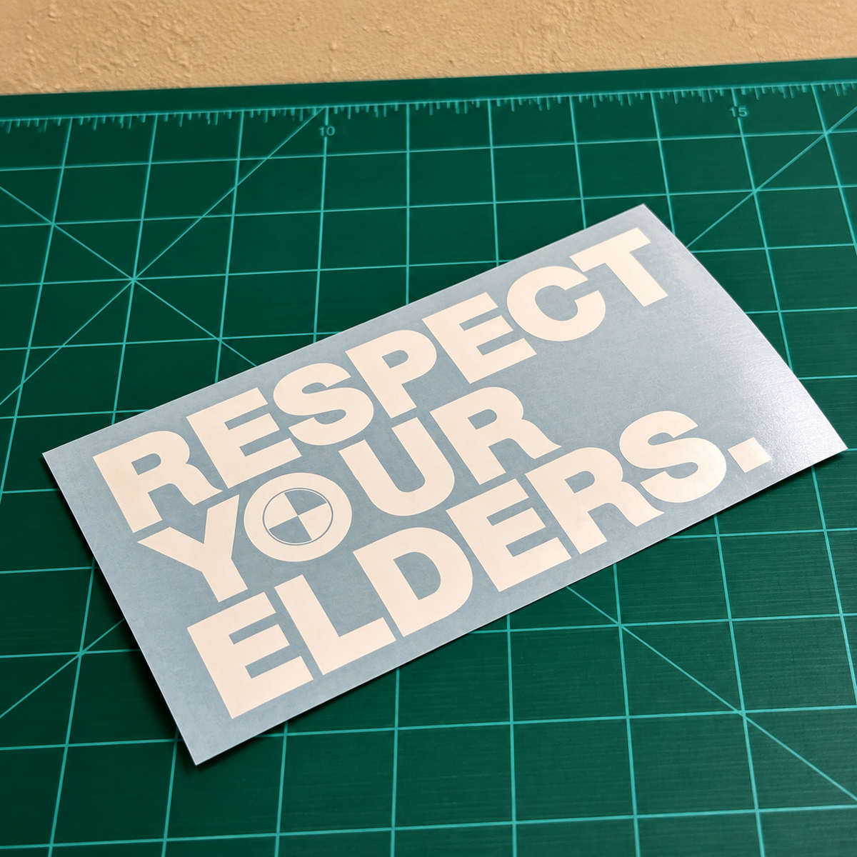BMW Respect Your Elders 6" Vinyl Decal | Clearance