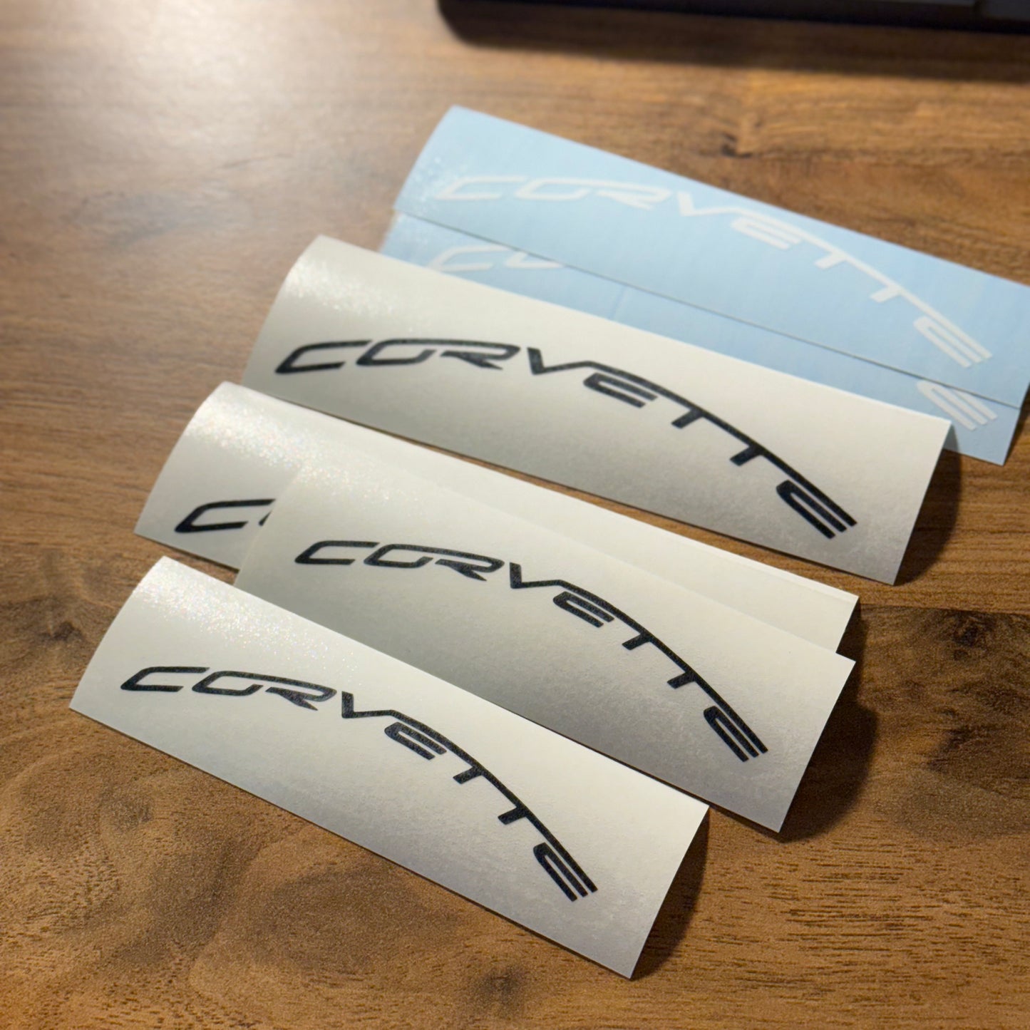 Chevy Corvette Custom Curved Logo Brake Caliper Decals Stickers