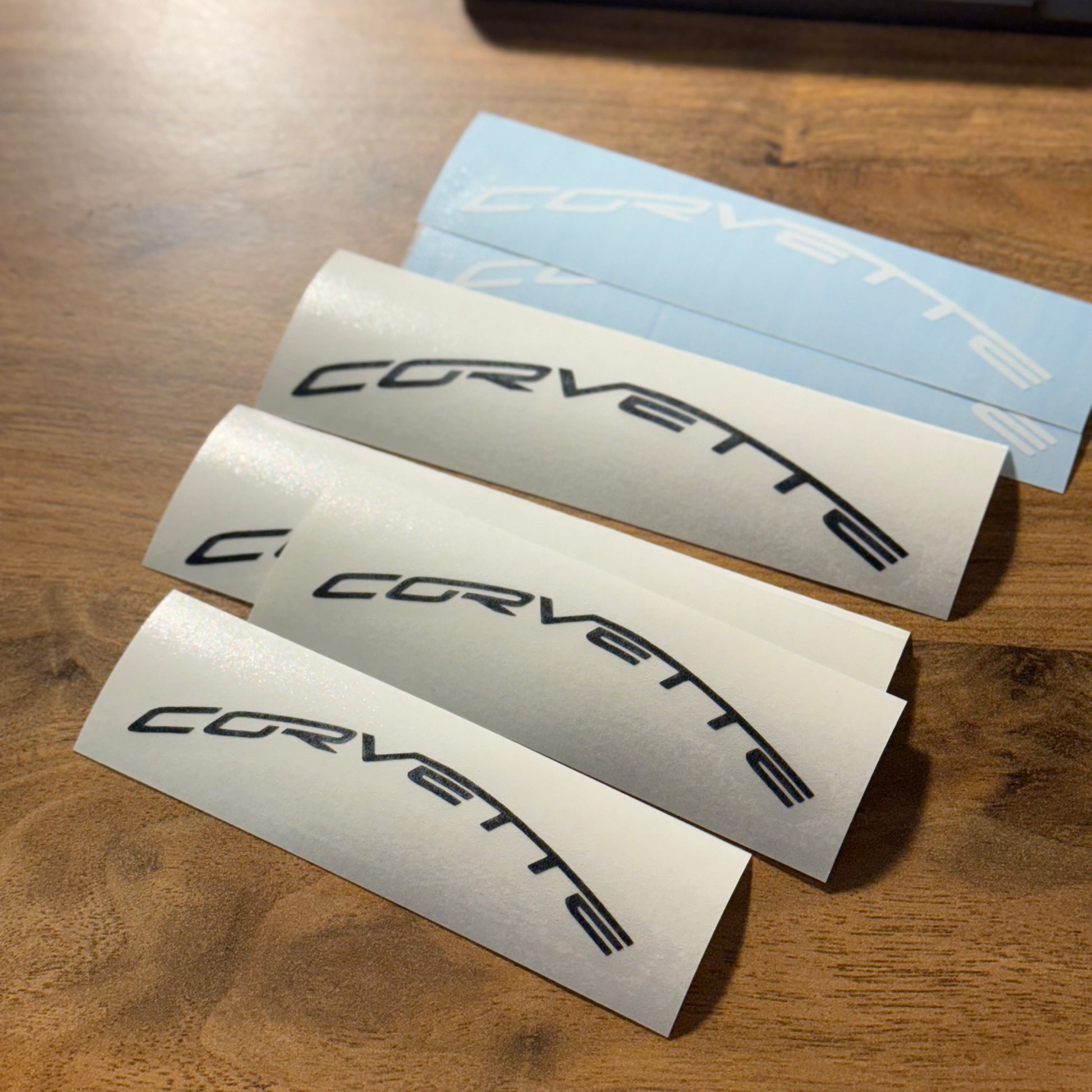 Chevy Corvette Custom Curved Logo Brake Caliper Decals Stickers