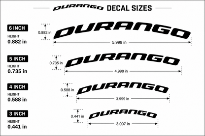 Dodge Durango Brake Caliper Stickers | Vinyl Decal Set