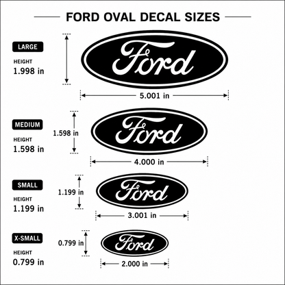 Ford Brake Caliper Stickers | Vinyl Decal Set