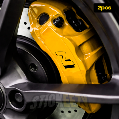 Hyundai N brake caliper decal set with precision-cut vinyl graphics for custom painted calipers and performance styling