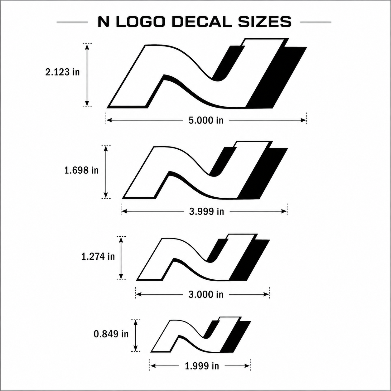 Hyundai N Brake Caliper Stickers | Vinyl Decal Set