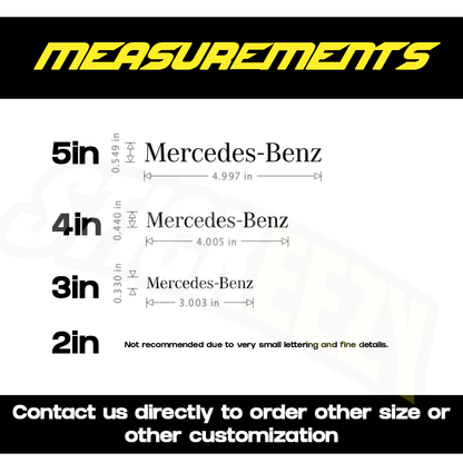 2pcs Mercedes-Benz Brake Caliper Decals Stickers
