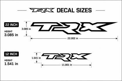 RAM TRX Bedside Decals | Truck Bed Vinyl Sticker Set