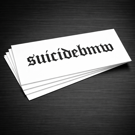 SuicideBMW Vinyl Sticker Decal