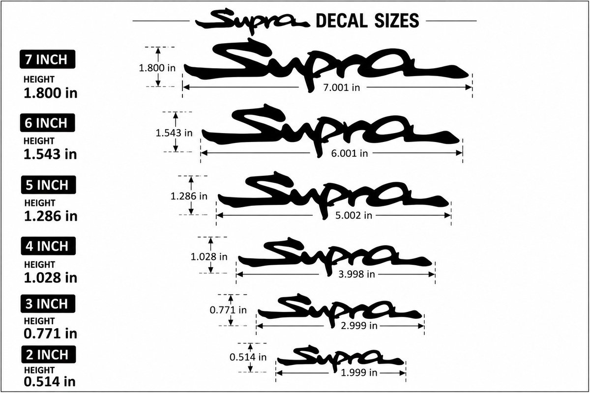 Toyota Supra Brake Caliper Stickers | Vinyl Decal Set