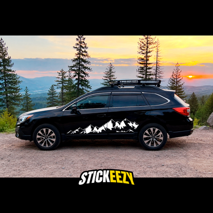 Mountain Side Decal for SUV, Truck & Car | Overland Vinyl Sticker