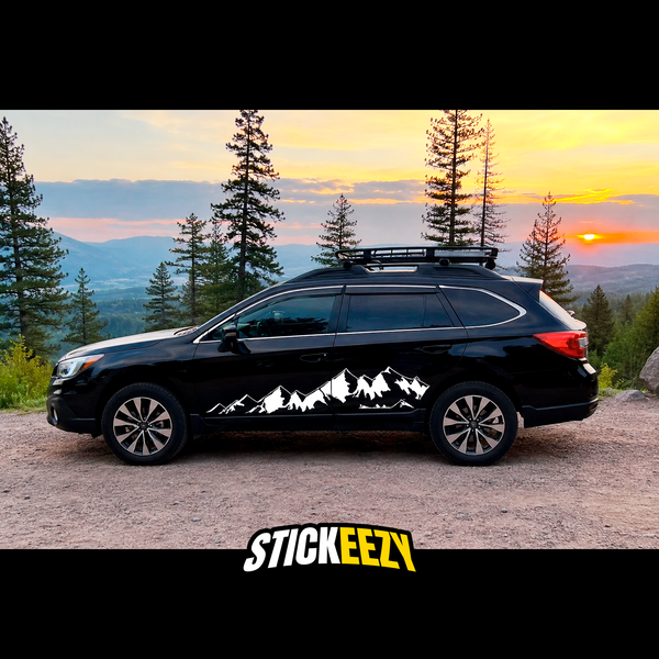 Mountain Side Decal for SUV, Truck & Car | Overland Vinyl Sticker