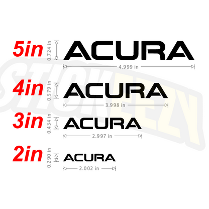 Acura Brake Caliper Decal