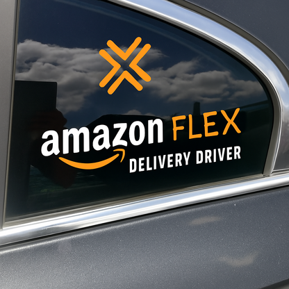 Amazon Flex Delivery Driver Window Door Sticker Decal