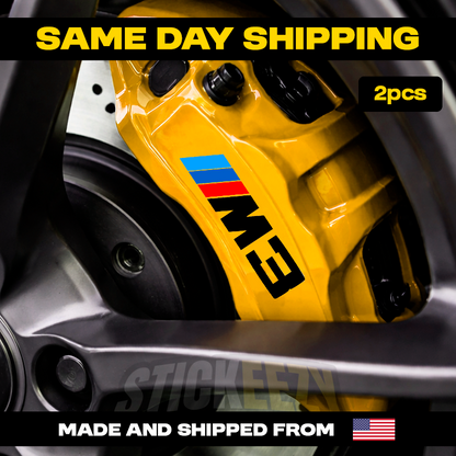 Brake Caliper Decals Performance Style Vinyl Stickers – Fits for BMW 3 Series & M3 Models