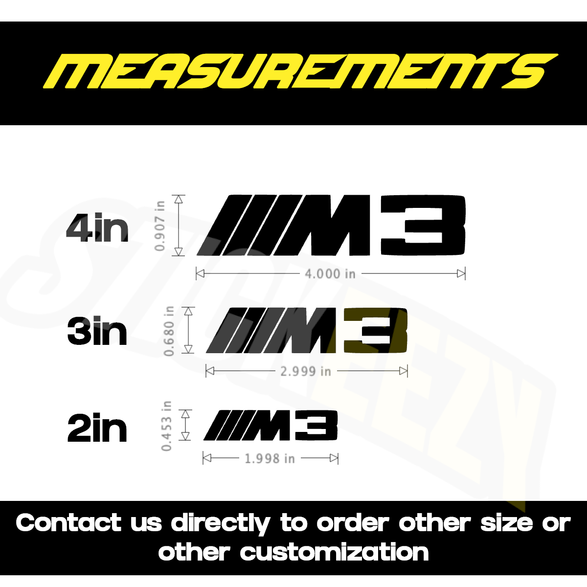 Brake Caliper Decals Performance Style Vinyl Stickers – Fits for BMW 3 Series & M3 Models