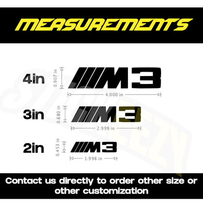 Brake Caliper Decals Performance Style Vinyl Stickers – Fits for BMW 3 Series & M3 Models