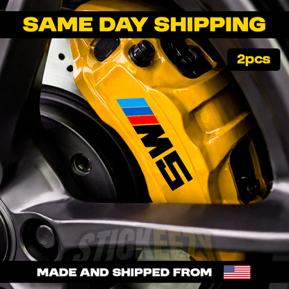 2pcs Brake Caliper Vinyl Stickers Decals Compatible With BMW M5