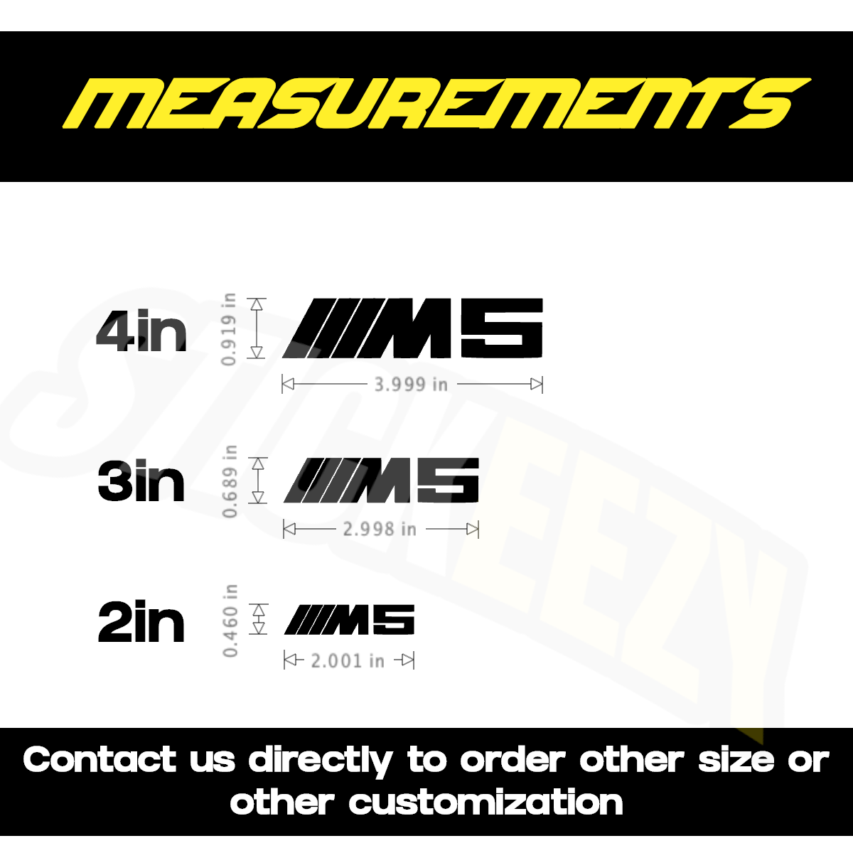 2pcs Brake Caliper Vinyl Stickers Decals Compatible With BMW M5