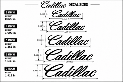 Cadillac Brake Caliper Stickers | Vinyl Decal Set