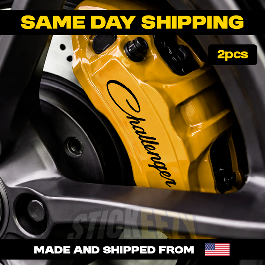 2pcs Compatible with Dodge Challenger Cars Brake Caliper Vinyl Decals Stickers