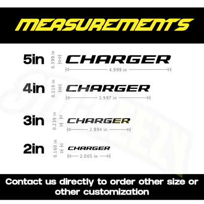 2pcs Compatible with Dodge Charger Cars Brake Caliper Vinyl Decals Stickers