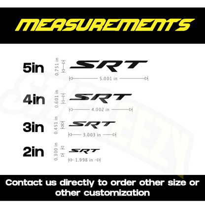 Dodge SRT Brake Caliper Decal 2PCS