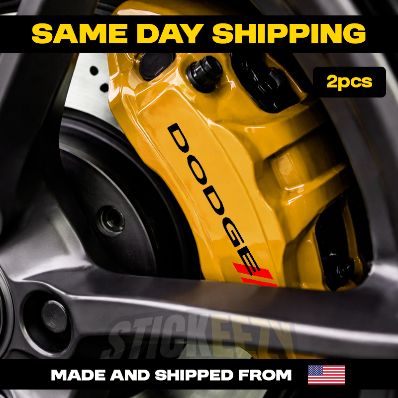 2pcs Compatible with Dodge Cars Brake Caliper Vinyl Decals Stickers