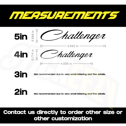 2pcs Compatible with Dodge Challenger Cars Brake Caliper Vinyl Decals Stickers