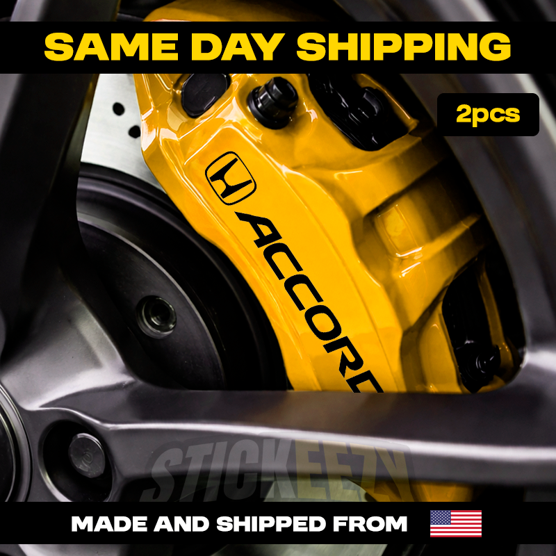 2pcs Brake Caliper Vinyl Stickers Decals Compatible With Honda Accord