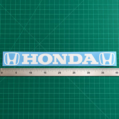 Honda Windshield Banner Decal 40" White Double Sided Logo | Clearance Vinyl Sticker