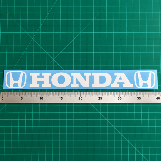 Honda Windshield Banner Decal 40" White Double Sided Logo | Clearance Vinyl Sticker