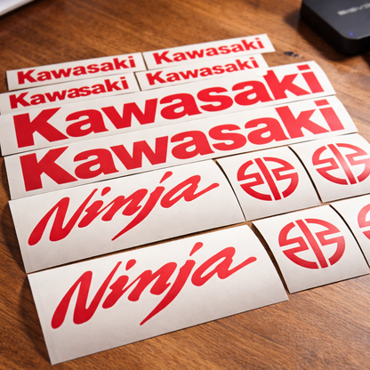 Kawasaki Ninja decals stickers vinyl set