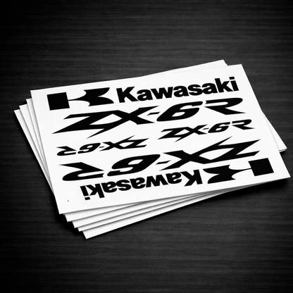 Vinyl Stickers Decals Kit Fits Kawasaki Motorcycles