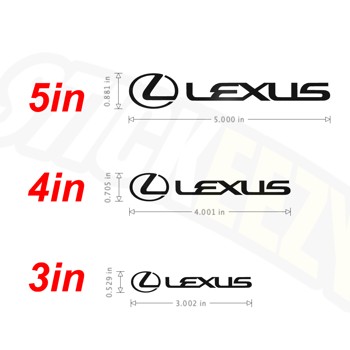 Lexus Brake Caliper Decal 2pcs