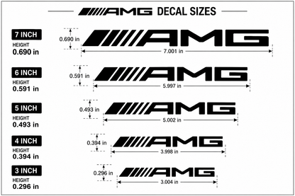 Mercedes-Benz AMG Brake Caliper Stickers | Vinyl Decal Set
