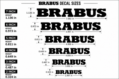 Mercedes-Benz BRABUS Brake Caliper Stickers | Vinyl Decal Set