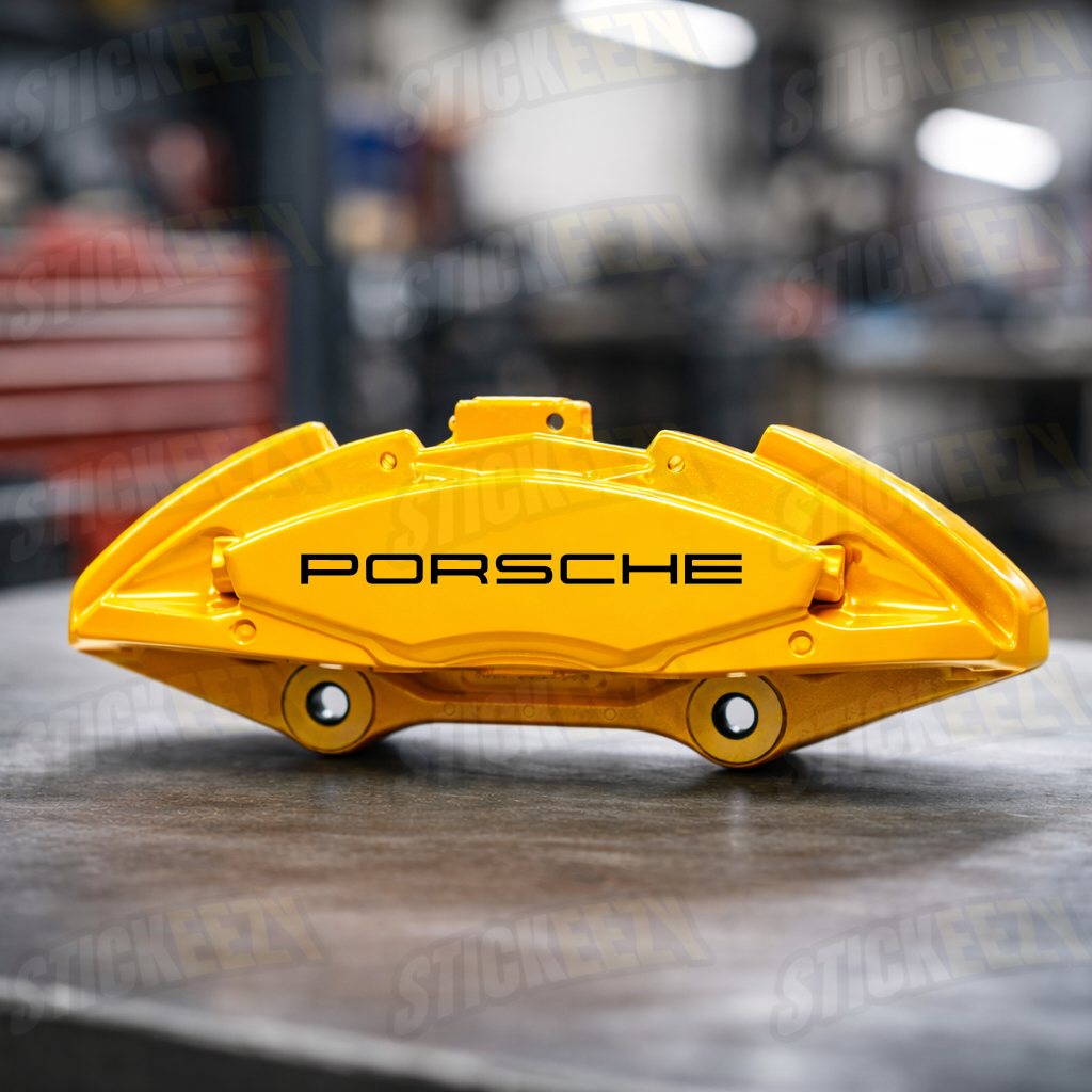 Porsche Brake Caliper Stickers | Vinyl Decal Set
